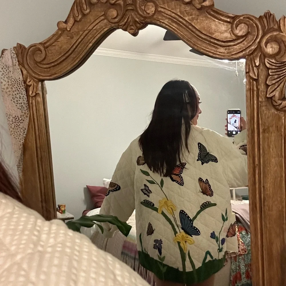 Butterfly quilt patch magic Jacket - Picture 2 of 4